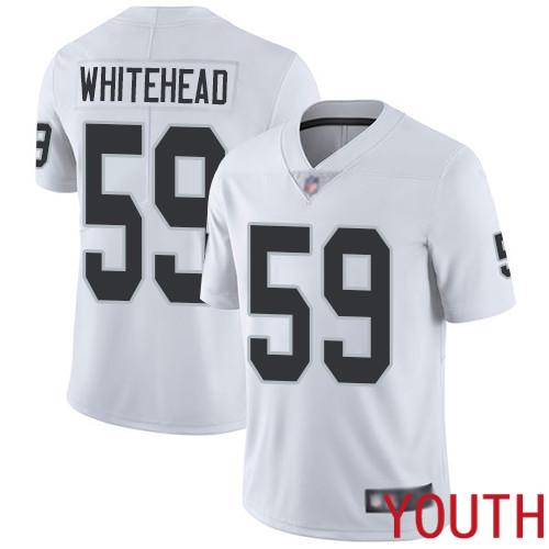 Oakland Raiders Limited White Youth Tahir Whitehead Road Jersey NFL Football #59 Vapor Untouchable Jersey